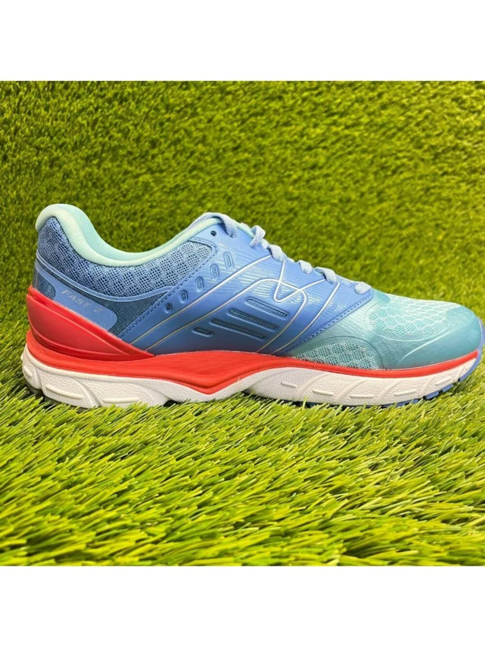 Karhu Fast 7 MRE Womens Size 9 Silver Lake Blue Athletic Running Shoes Sneakers